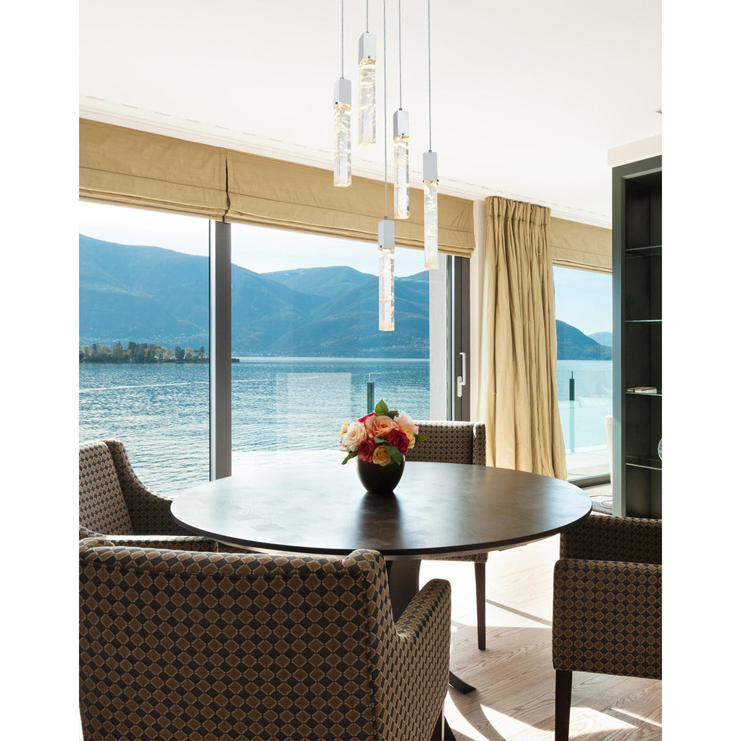 16 Inch Pendant In Chrome - View 2 - Joshua Marshal