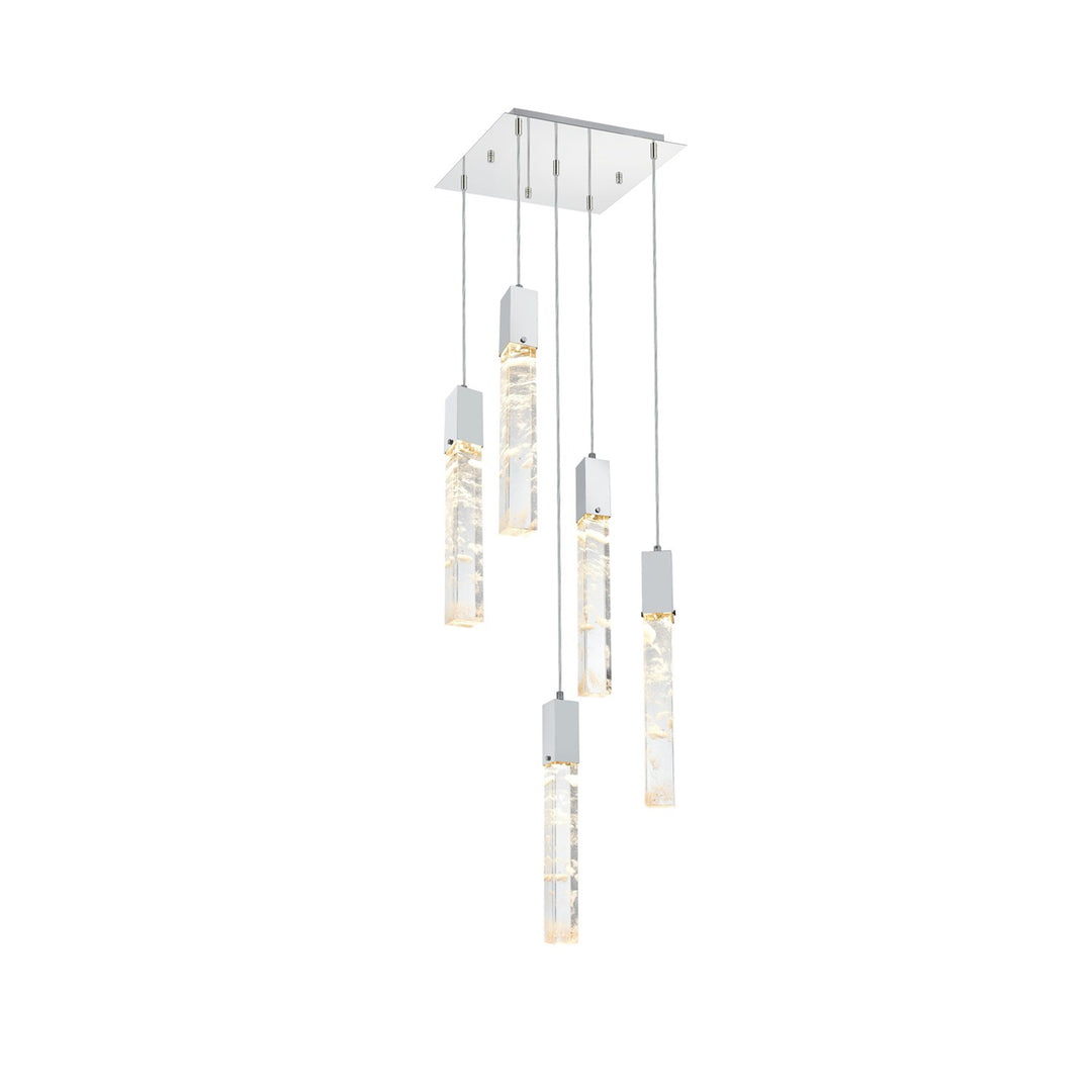 16 Inch Pendant In Chrome - View 3 - Joshua Marshal