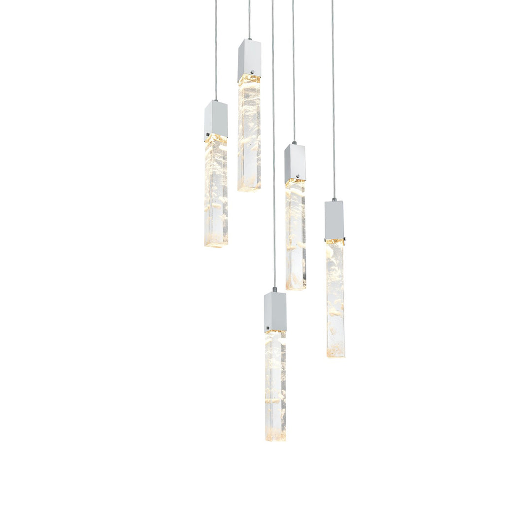 16 Inch Pendant In Chrome - View 4 - Joshua Marshal