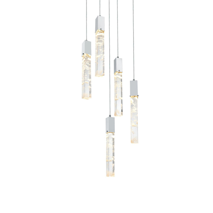 16 Inch Pendant In Chrome - View 4 - Joshua Marshal
