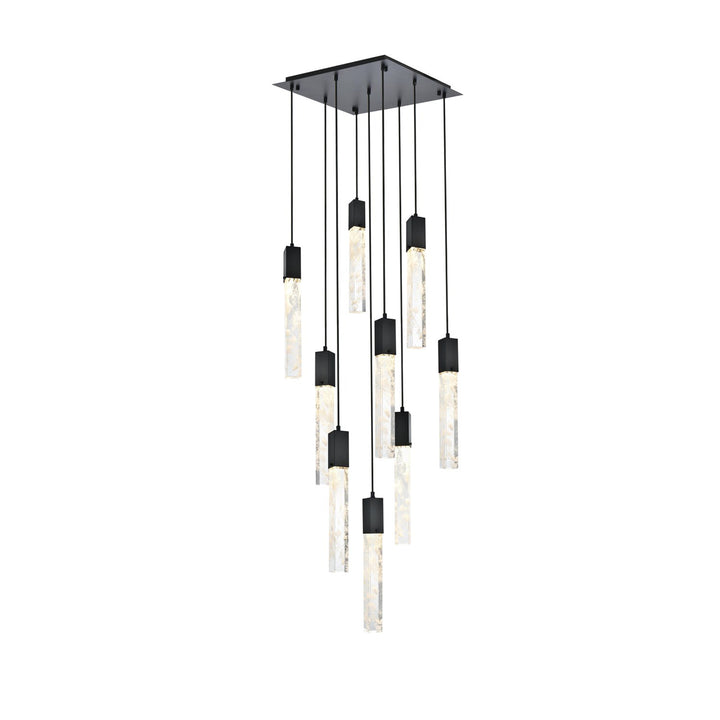20 Inch Pendant In Black - View 3 - Joshua Marshal