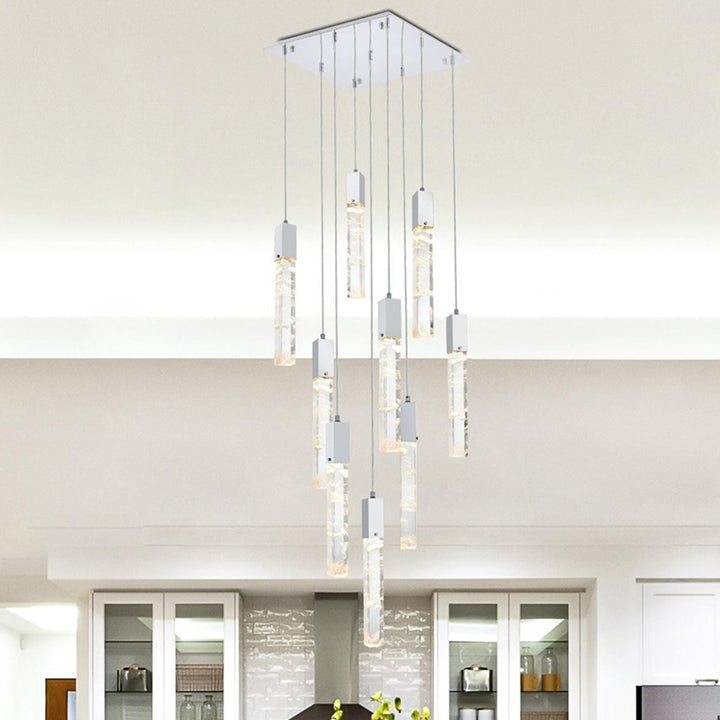 20 Inch Pendant In Chrome Chrome And Clear Finish - LIGHTING by Joshua Marshal