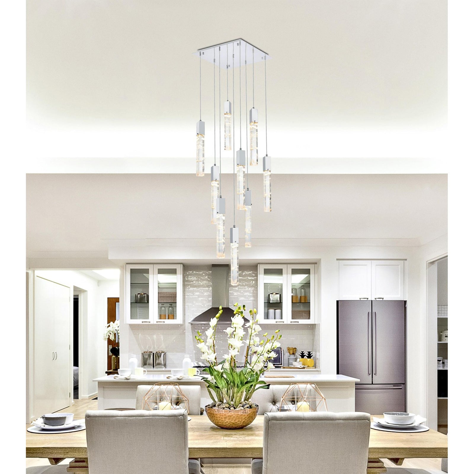 20 Inch Pendant In Chrome - View 2 - Joshua Marshal