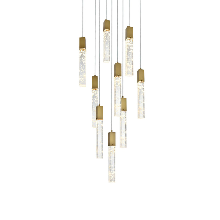 20 Inch Pendant In Satin Gold - View 4 - Joshua Marshal