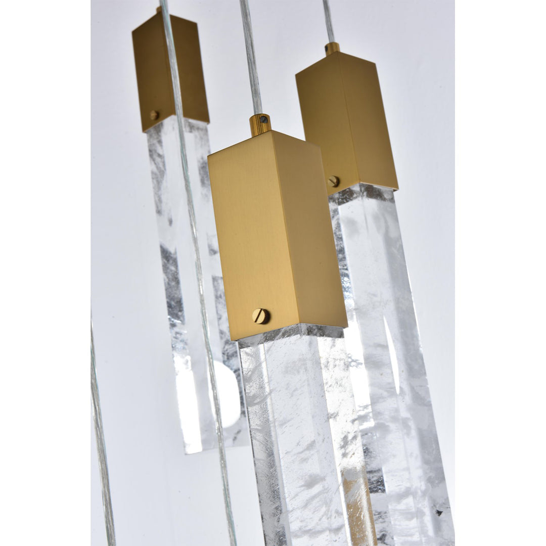 20 Inch Pendant In Satin Gold - View 5 - Joshua Marshal