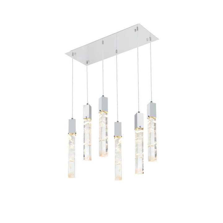 32 Inch Pendant In Chrome - View 3 - Joshua Marshal