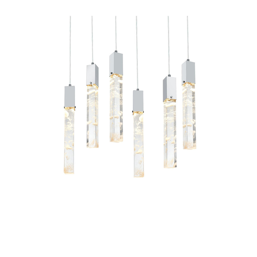 32 Inch Pendant In Chrome - View 4 - Joshua Marshal