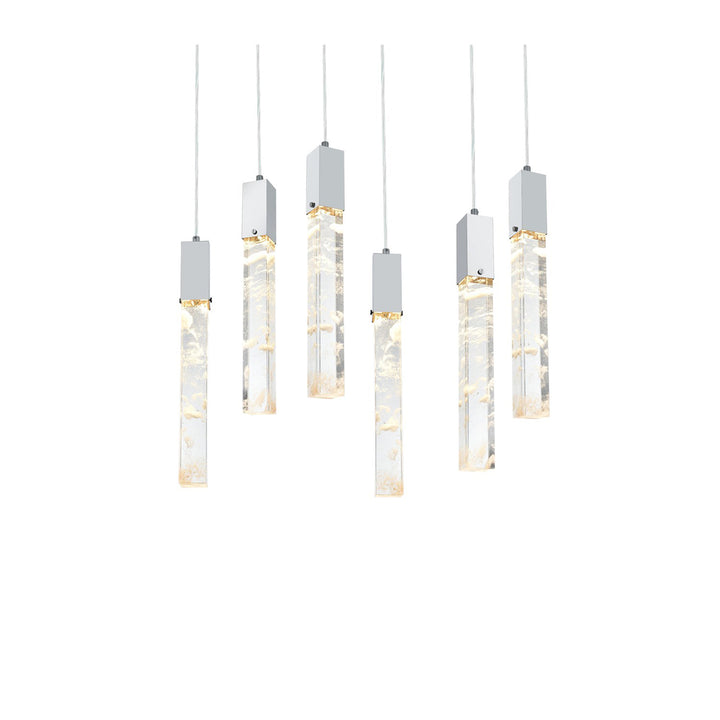 32 Inch Pendant In Chrome - View 4 - Joshua Marshal