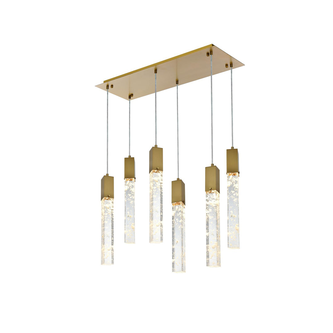 32 Inch Pendant In Satin Gold - View 3 - Joshua Marshal