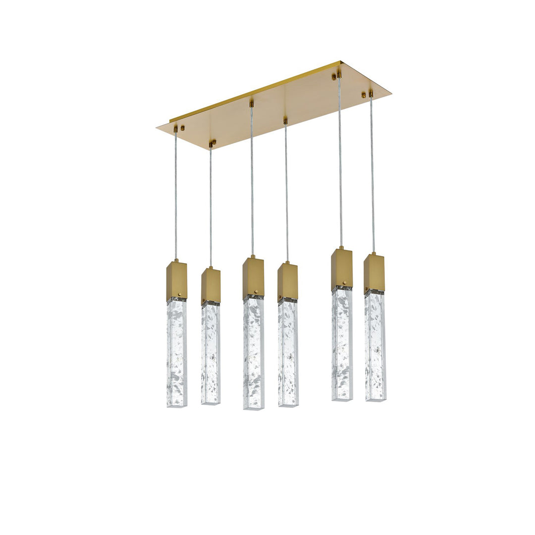 32 Inch Pendant In Satin Gold - View 4 - Joshua Marshal