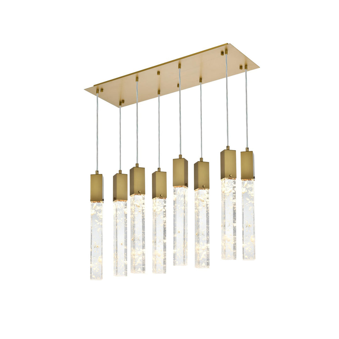 36 Inch Pendant In Satin Gold - View 3 - Joshua Marshal