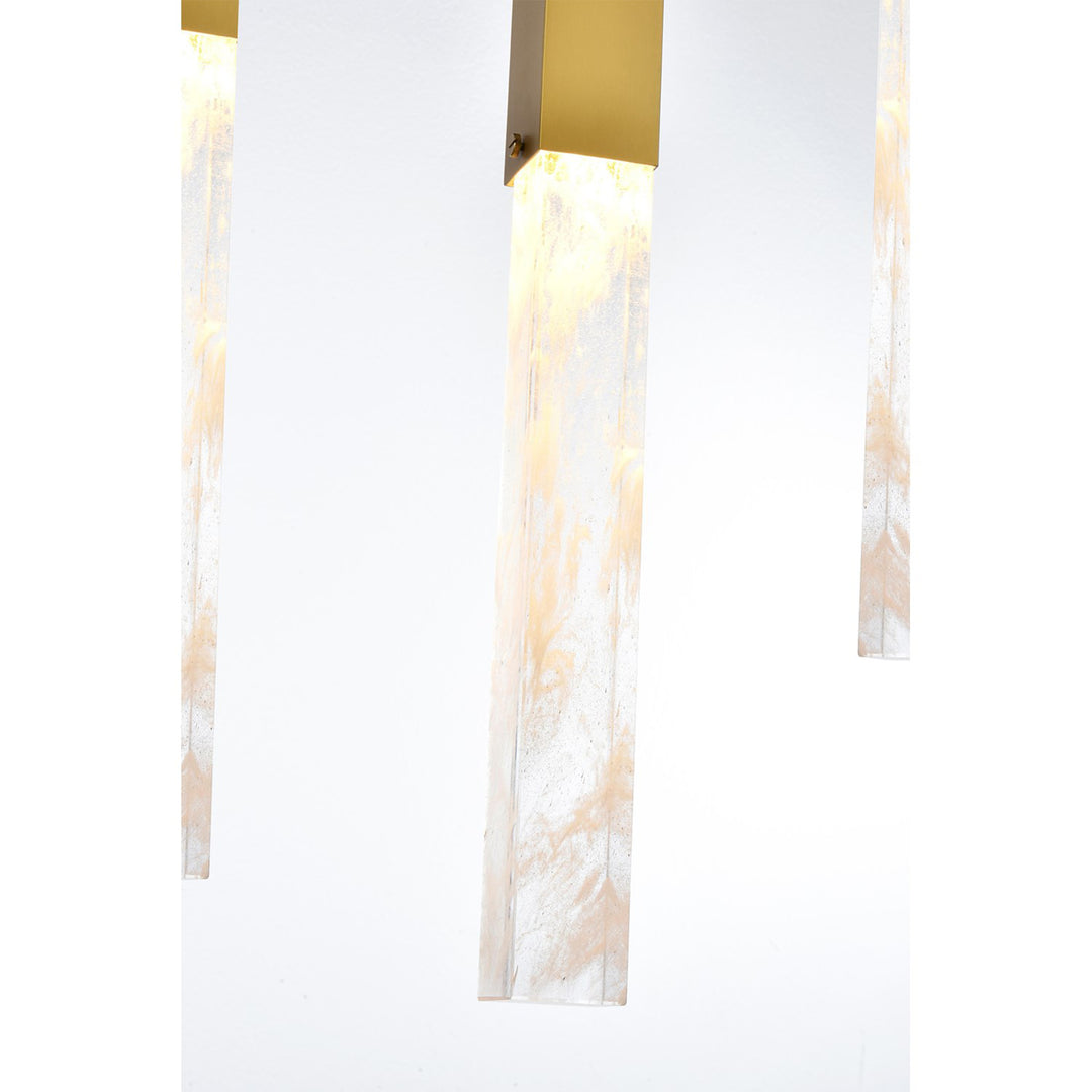 36 Inch Pendant In Satin Gold - View 5 - Joshua Marshal