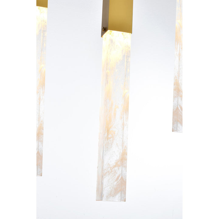 36 Inch Pendant In Satin Gold - View 5 - Joshua Marshal