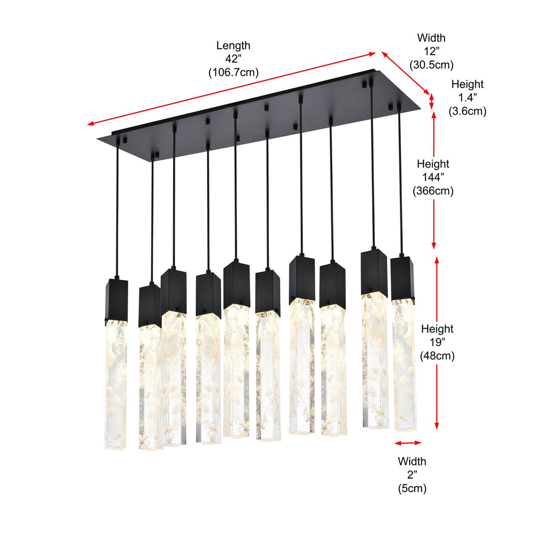 42 Inch Pendant In Black - View 6 - Joshua Marshal