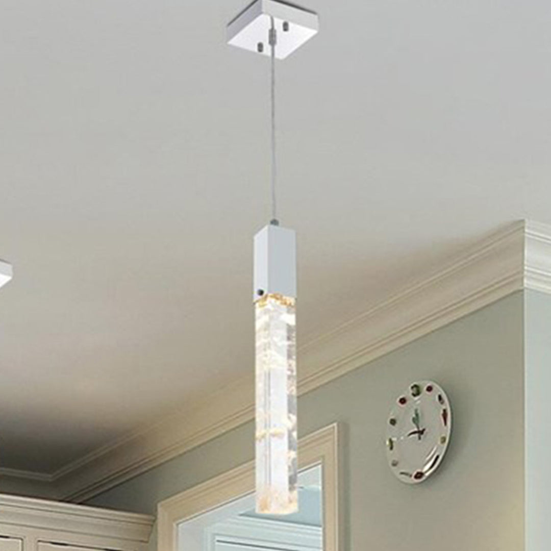 5 Inch Pendant In Chrome Chrome And Clear Finish - LIGHTING by Joshua Marshal