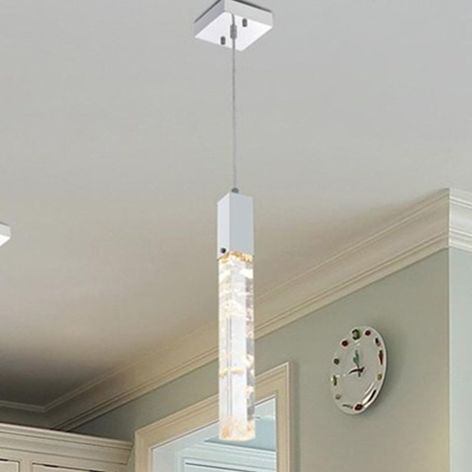 5 Inch Pendant In Chrome Chrome And Clear Finish - LIGHTING by Joshua Marshal