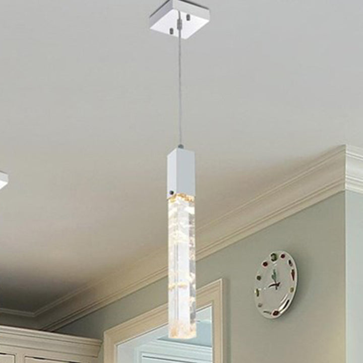 5 Inch Pendant In Chrome Chrome And Clear Finish - LIGHTING by Joshua Marshal