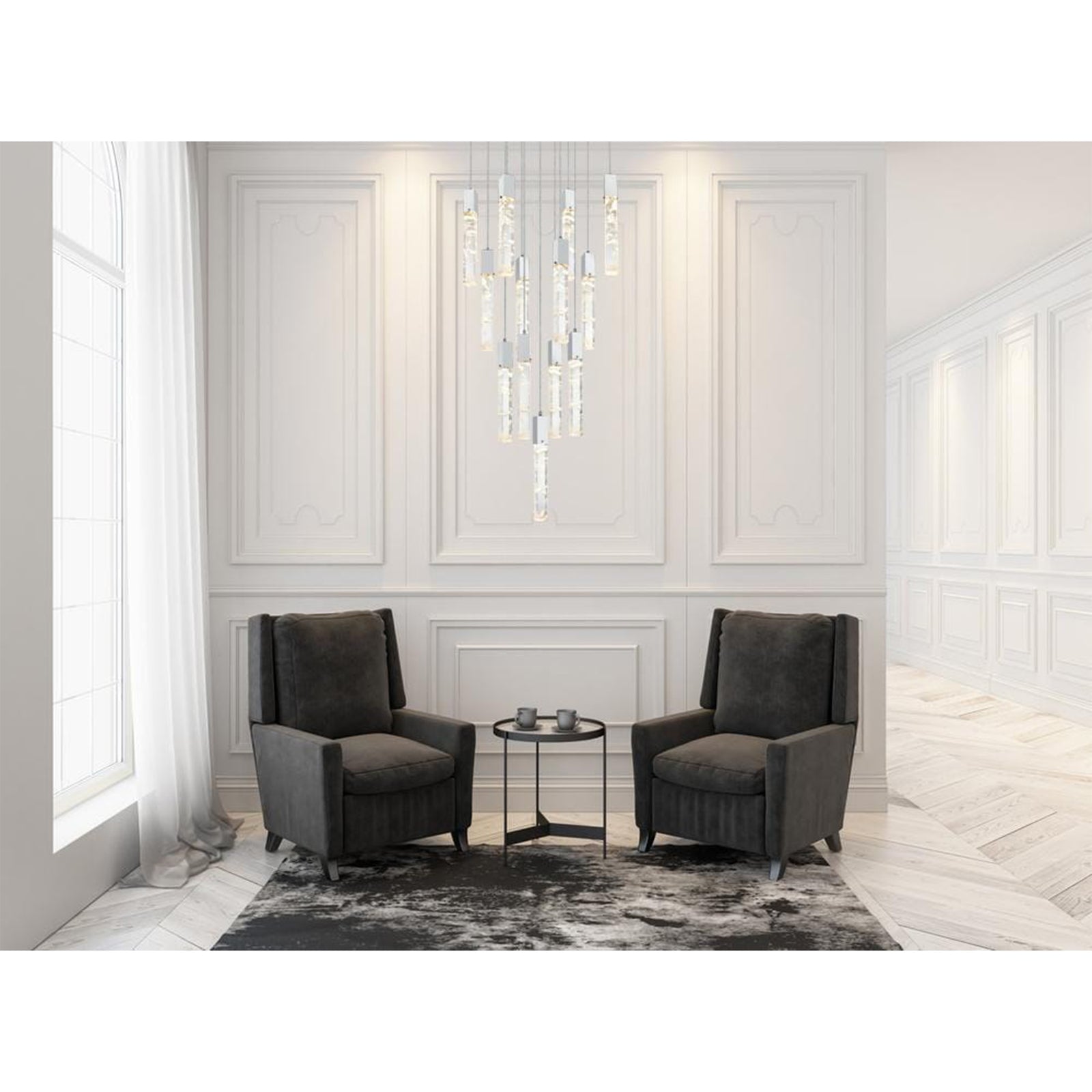 26 Inch Pendant In Chrome - View 2 - Joshua Marshal