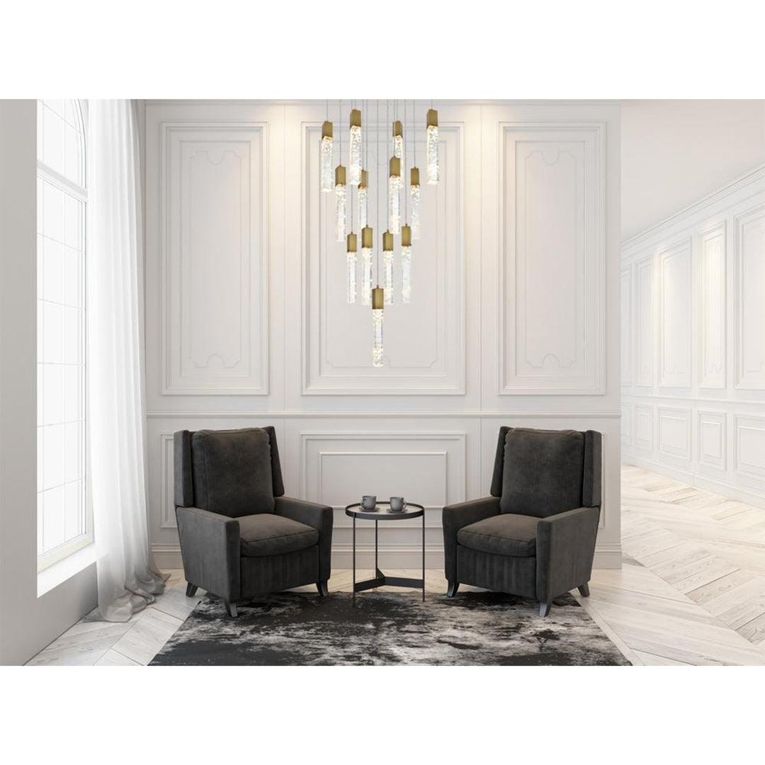 26 Inch Pendant In Satin Gold - View 2 - Joshua Marshal
