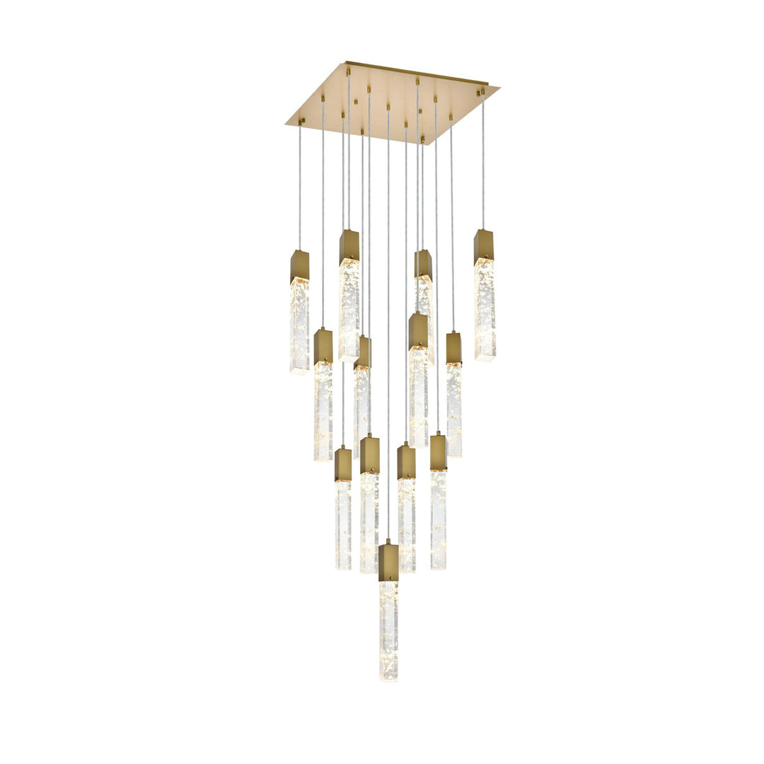 26 Inch Pendant In Satin Gold - View 3 - Joshua Marshal