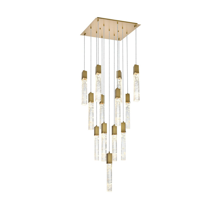 26 Inch Pendant In Satin Gold - View 3 - Joshua Marshal