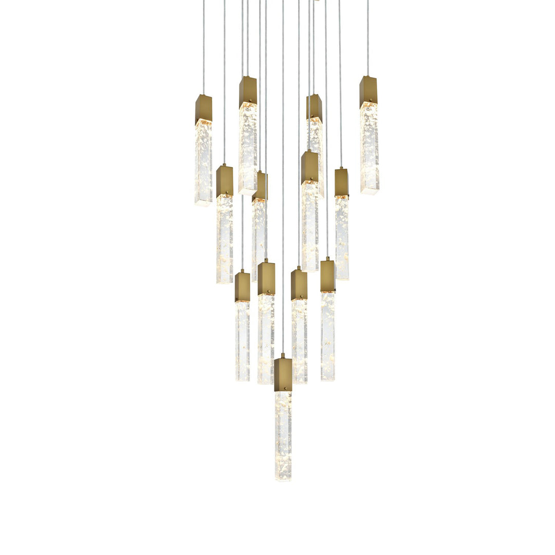 26 Inch Pendant In Satin Gold - View 4 - Joshua Marshal