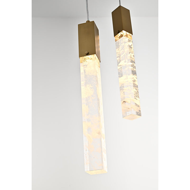 26 Inch Pendant In Satin Gold - View 6 - Joshua Marshal