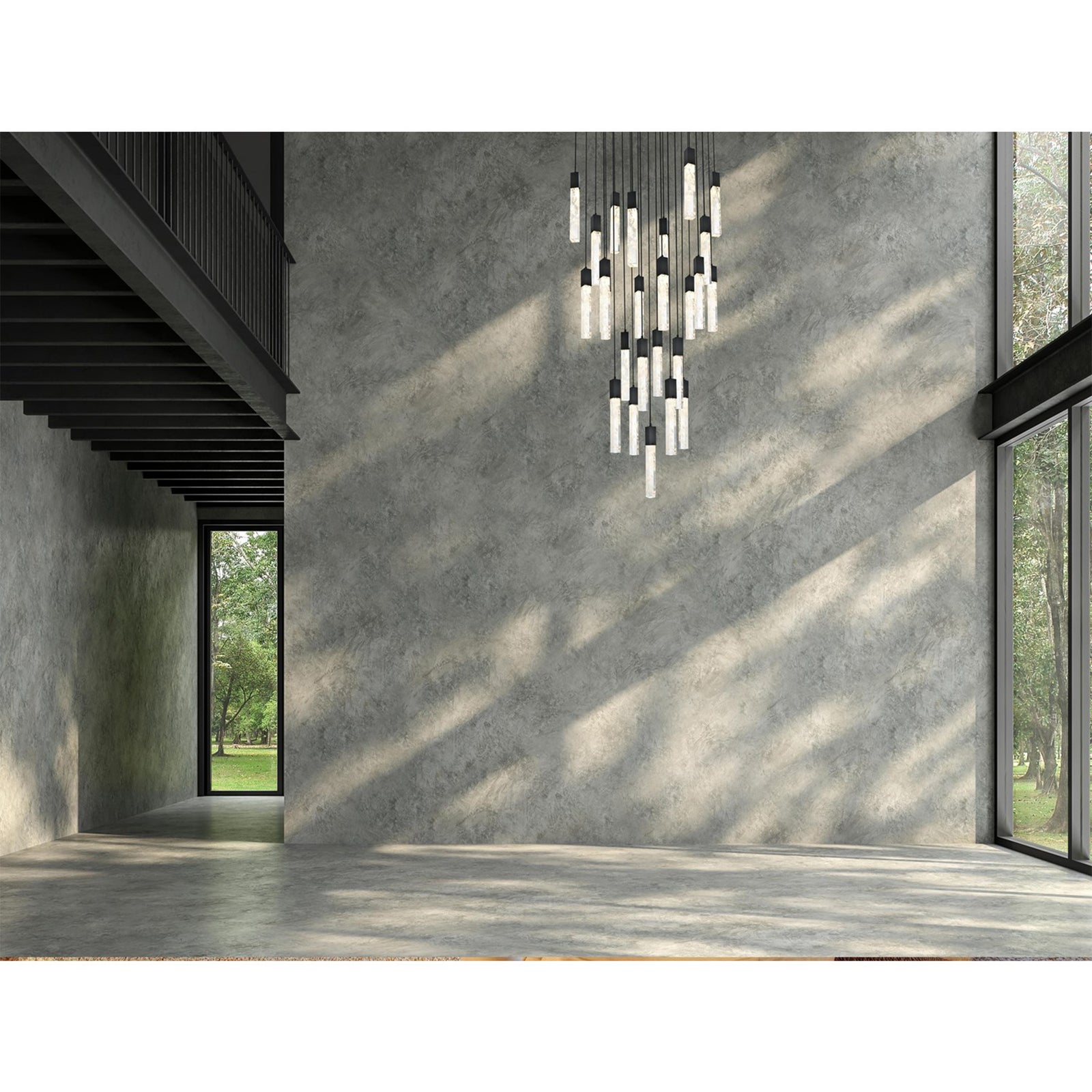 36 Inch Chandelier In Black - View 2 - Joshua Marshal