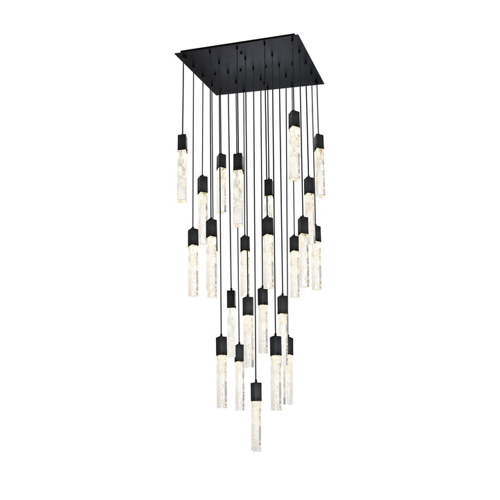 36 Inch Chandelier In Black - View 3 - Joshua Marshal