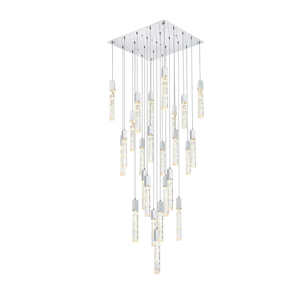 36 Inch Chandelier In Chrome - View 3 - Joshua Marshal