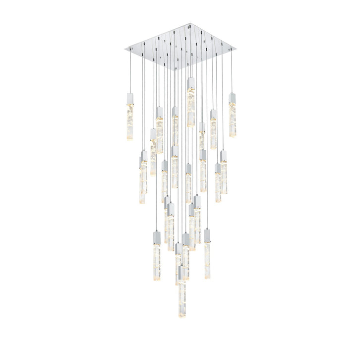 36 Inch Chandelier In Chrome - View 3 - Joshua Marshal