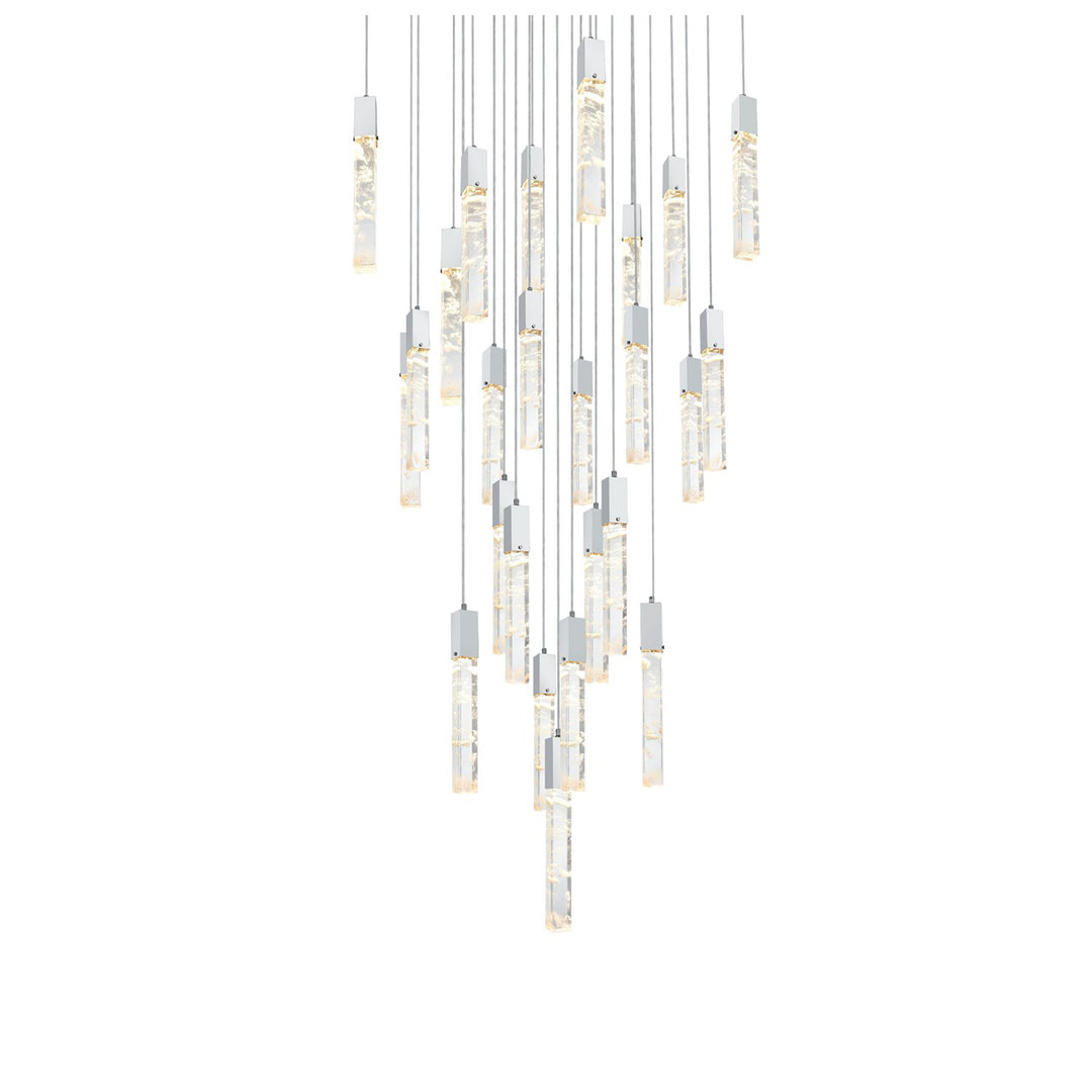 36 Inch Chandelier In Chrome - View 4 - Joshua Marshal