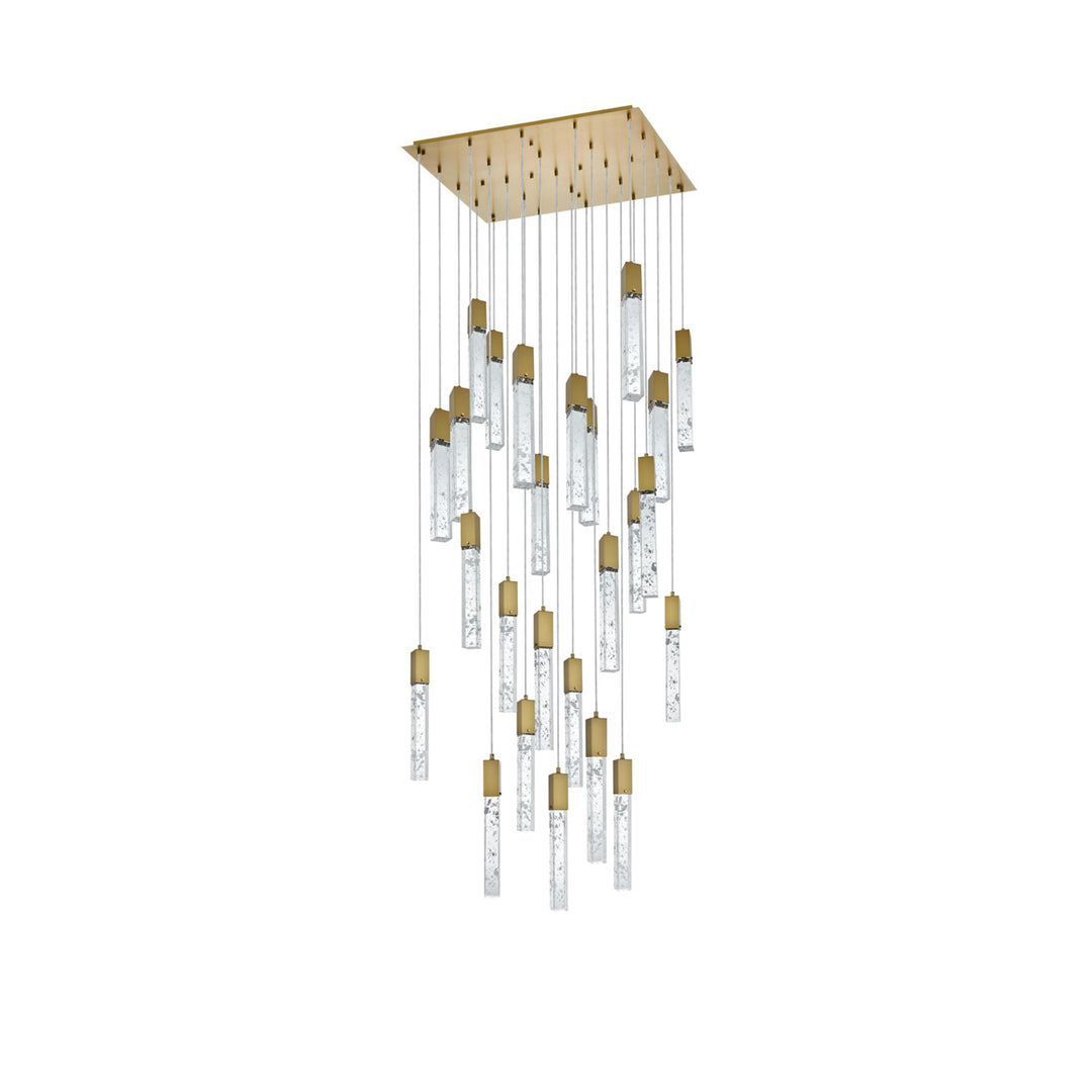 36 Inch Chandelier In Satin Gold - View 5 - Joshua Marshal