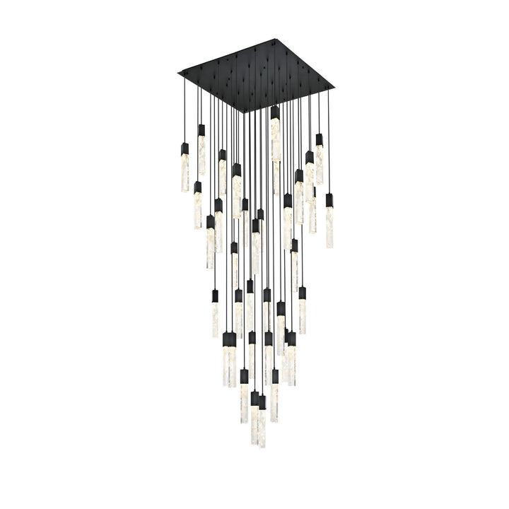 42 Inch Chandelier In Black - View 3 - Joshua Marshal