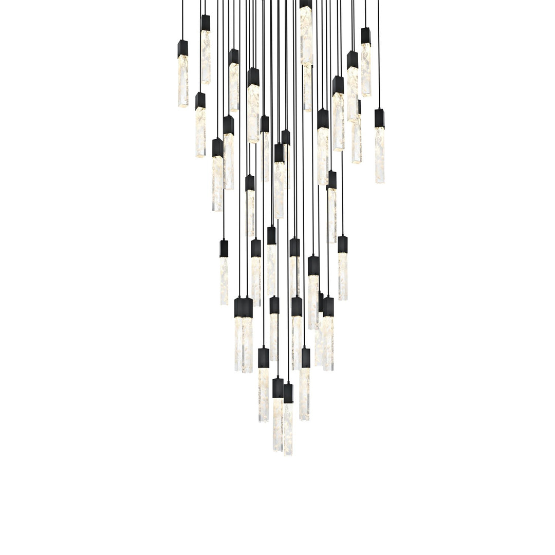 42 Inch Chandelier In Black - View 4 - Joshua Marshal