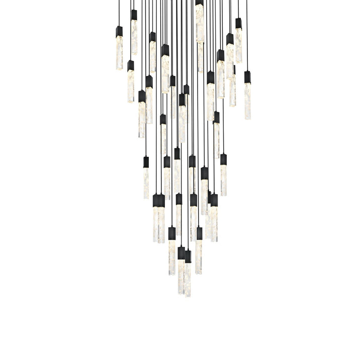 42 Inch Chandelier In Black - View 4 - Joshua Marshal