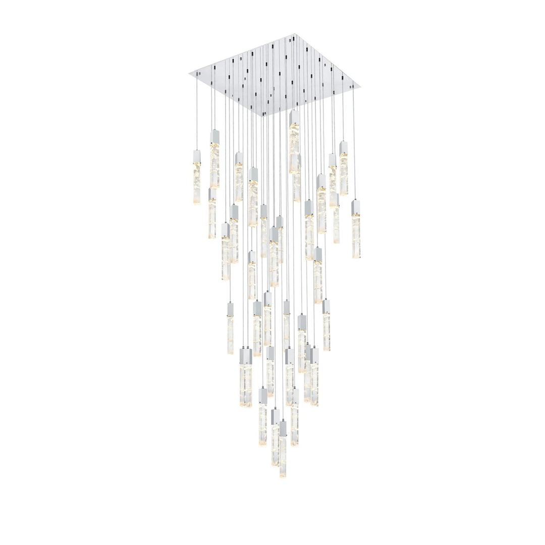 42 Inch Chandelier In Chrome - View 3 - Joshua Marshal