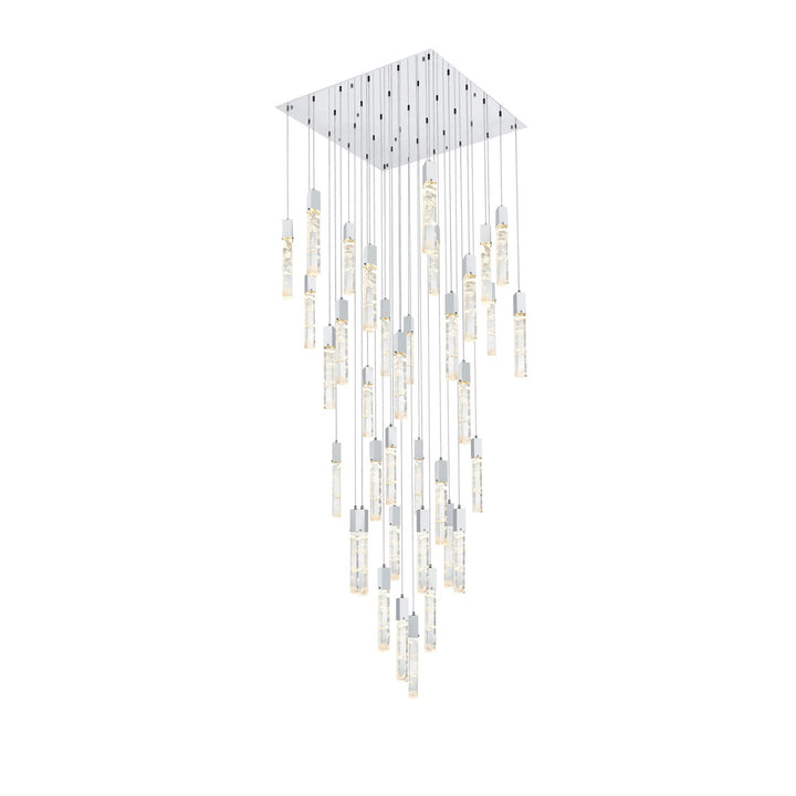 42 Inch Chandelier In Chrome - View 3 - Joshua Marshal
