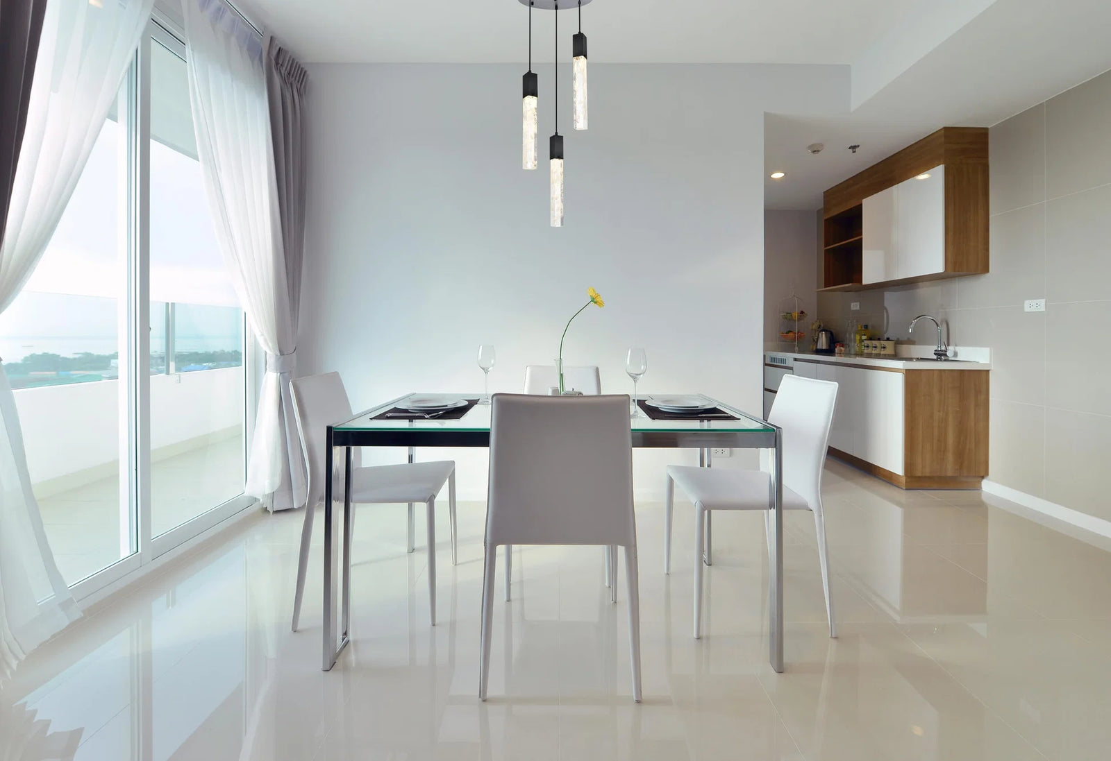 16 Inch Chandelier In Black - View 2 - Joshua Marshal
