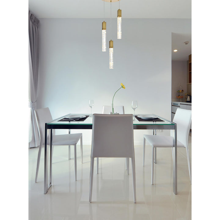16 Inch Chandelier In Satin Gold - View 2 - Joshua Marshal