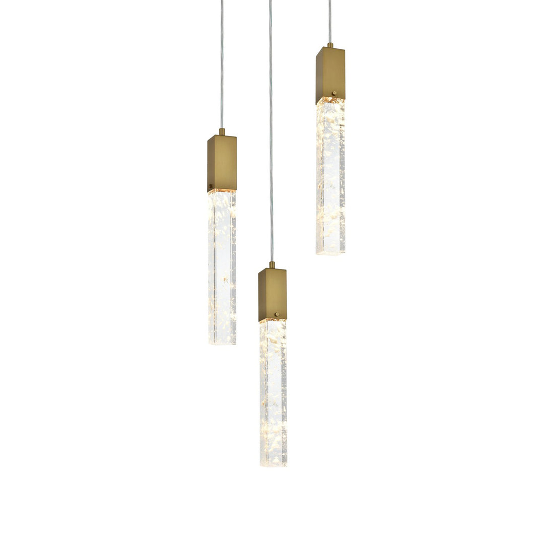 16 Inch Chandelier In Satin Gold - View 4 - Joshua Marshal