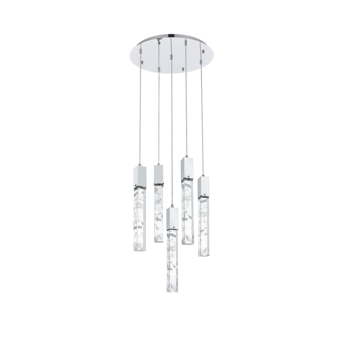 20 Inch Chandelier In Black - View 3 - Joshua Marshal