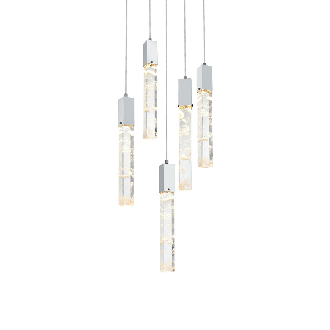20 Inch Chandelier In Black - View 4 - Joshua Marshal