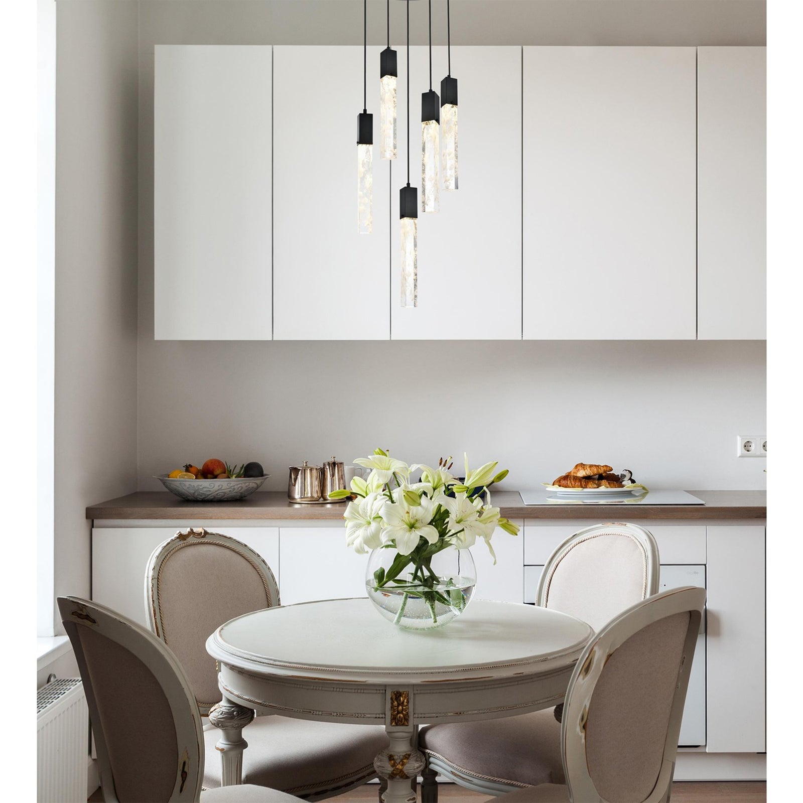 20 Inch Chandelier In Chrome - View 2 - Joshua Marshal