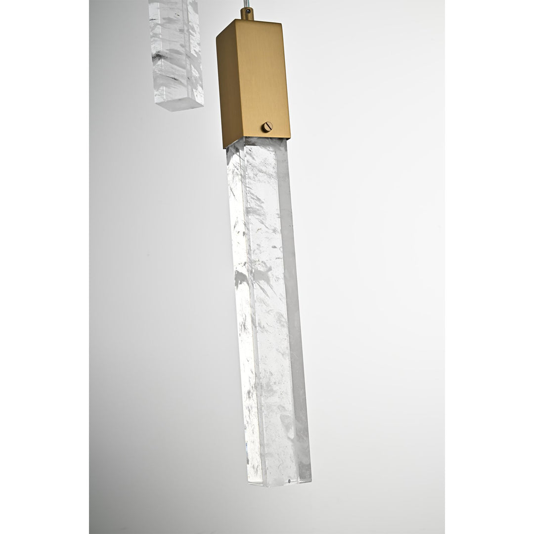 20 Inch Chandelier In Satin Gold - View 5 - Joshua Marshal