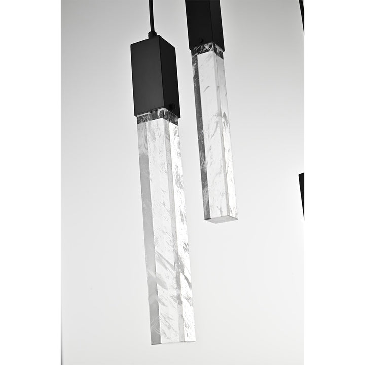 24 Inch Chandelier In Black - View 5 - Joshua Marshal