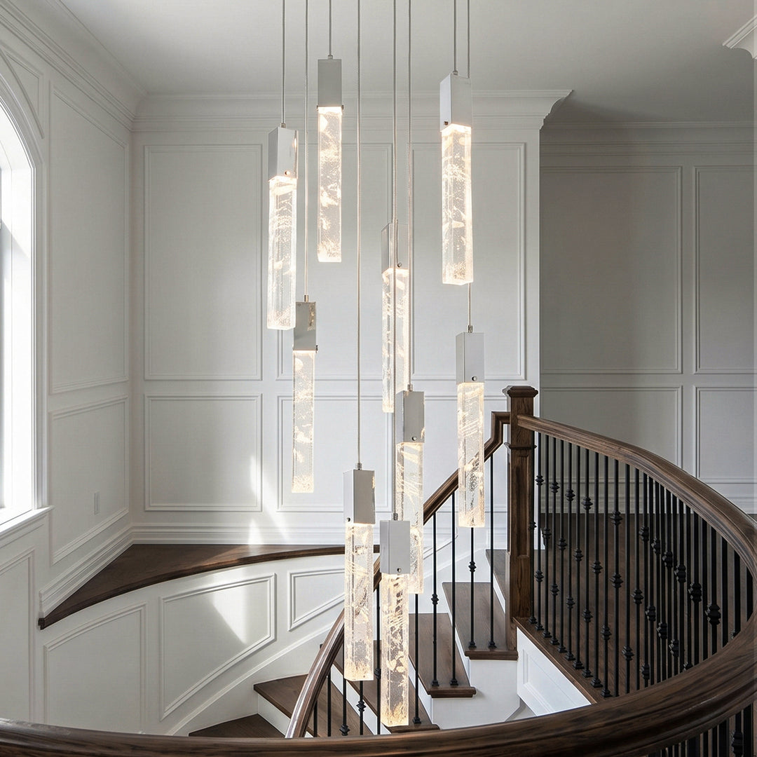 24 Inch Chandelier In Chrome Chrome And Clear Finish - LIGHTING by Joshua Marshal