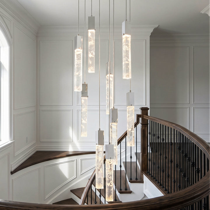 24 Inch Chandelier In Chrome Chrome And Clear Finish - LIGHTING by Joshua Marshal