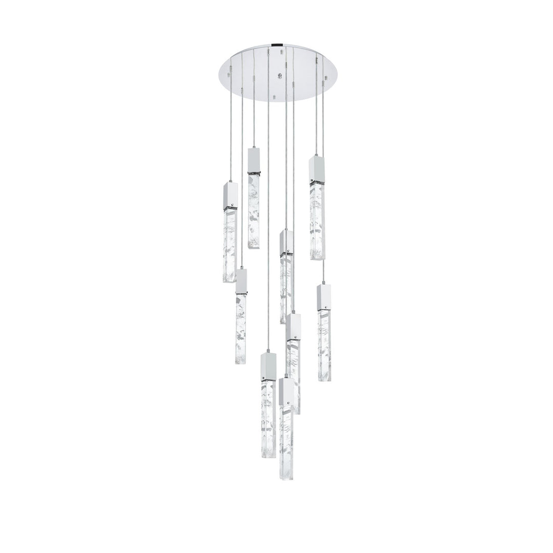 24 Inch Chandelier In Chrome - View 3 - Joshua Marshal