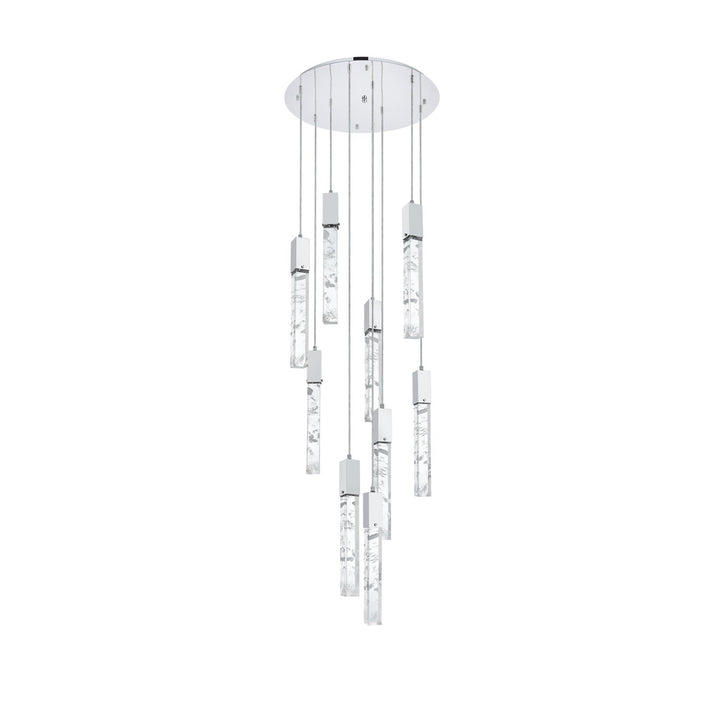 24 Inch Chandelier In Chrome - View 3 - Joshua Marshal